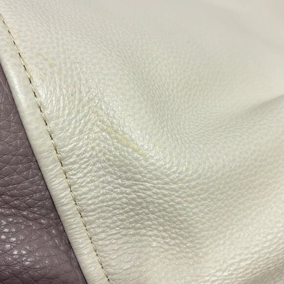 Auth COACH Park Color Block Hobo F31304 White Gray Leather - Handbag - Picture 10 of 12